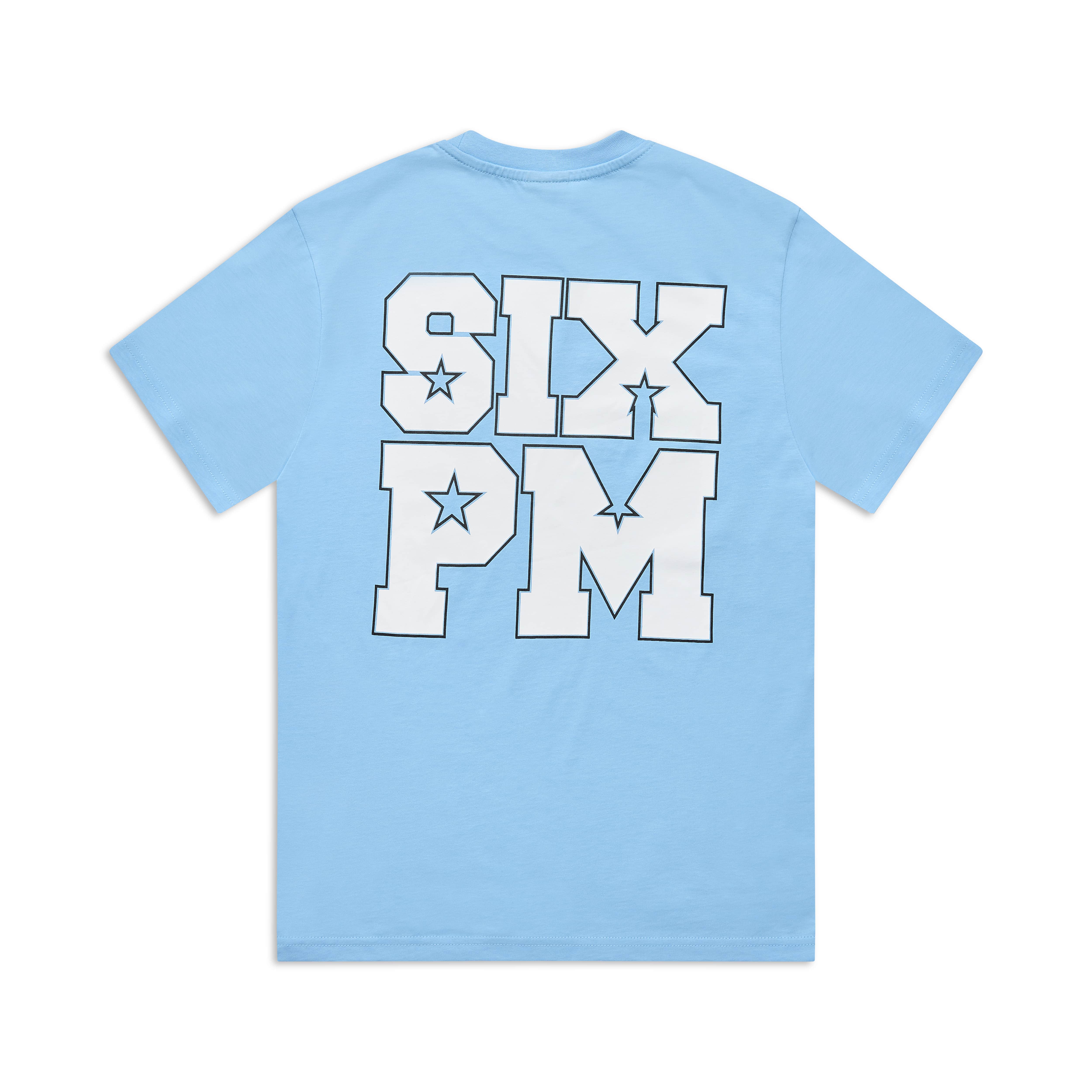 COLLEGE STAR TEE BLUE